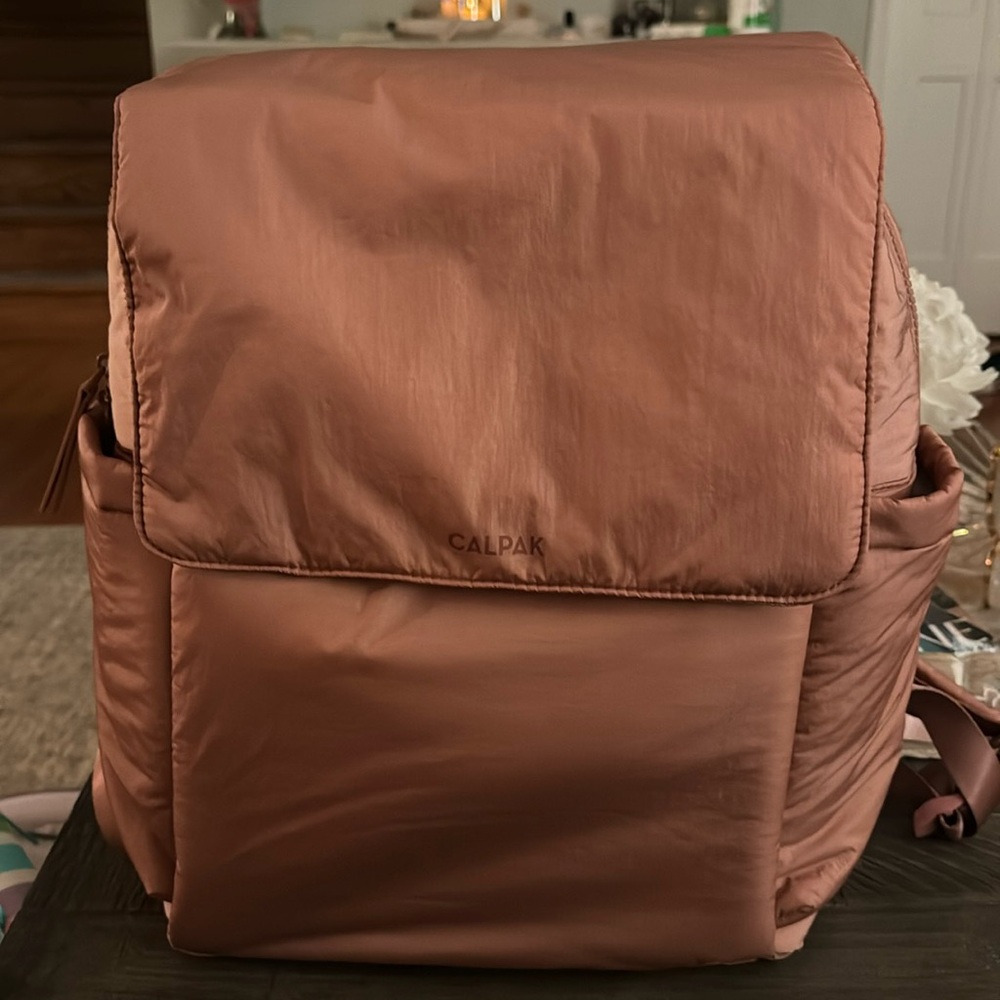 Calpak Diaper Backpack with Laptop Sleeve (Peony)
